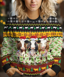 Udderly Merry Christmas Heifer Sweater
