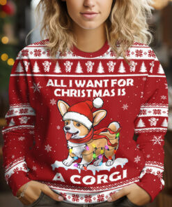 "All I Want For Christmas Is Corgi" Sweater