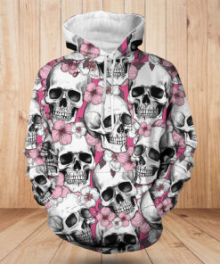 Pink Skull Hoodie