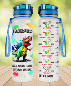 "Teacher-saur-us Rex Hydration" Water Bottle