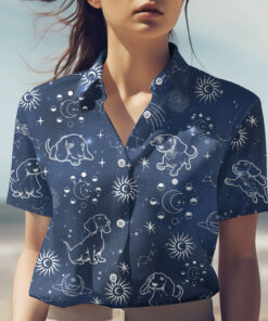 Cosmic Puppy Hawaiian Shirt